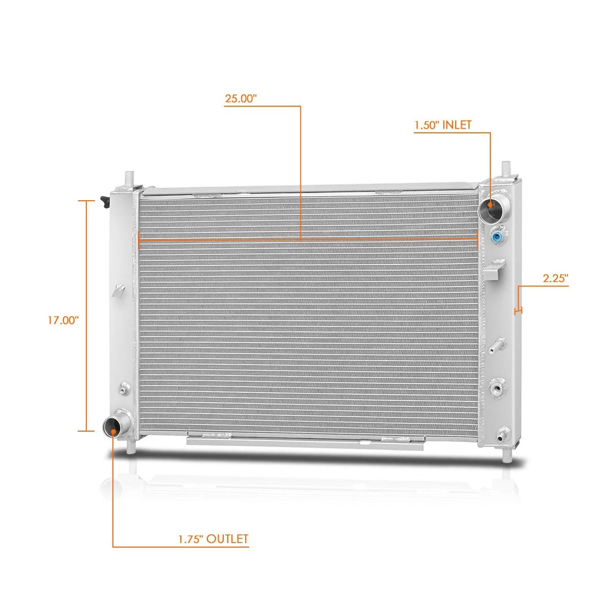 3 Row Aluminum Racing Radiator for Ford Mustang (1997–2004)