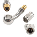 10.2mm 3/8" Eye Banjo Hose Ends AN-3 45������ Brake for Motorcycle
