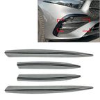 Fog Light Strips Grille Cover Trim Chrome for Mercedes Benz A Class (2023)