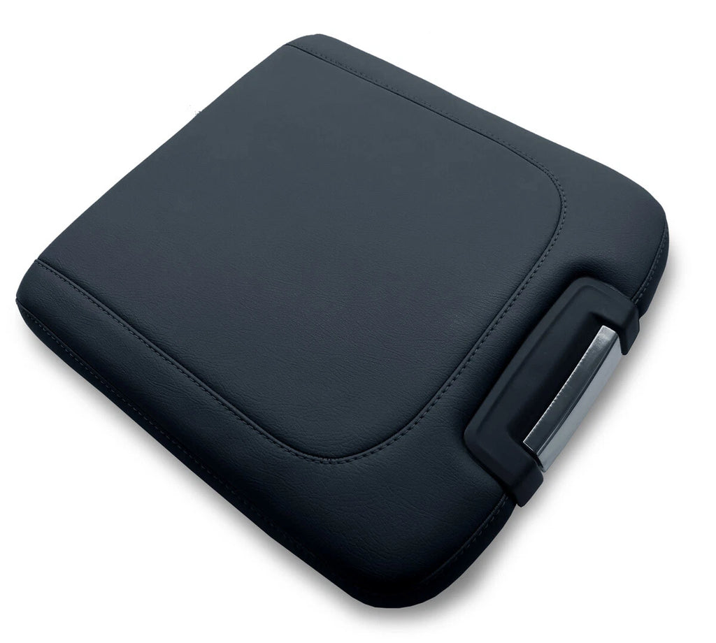 Console Lid Armrest Cover for Dodge Ram (2013–2018) Black PVC Leather