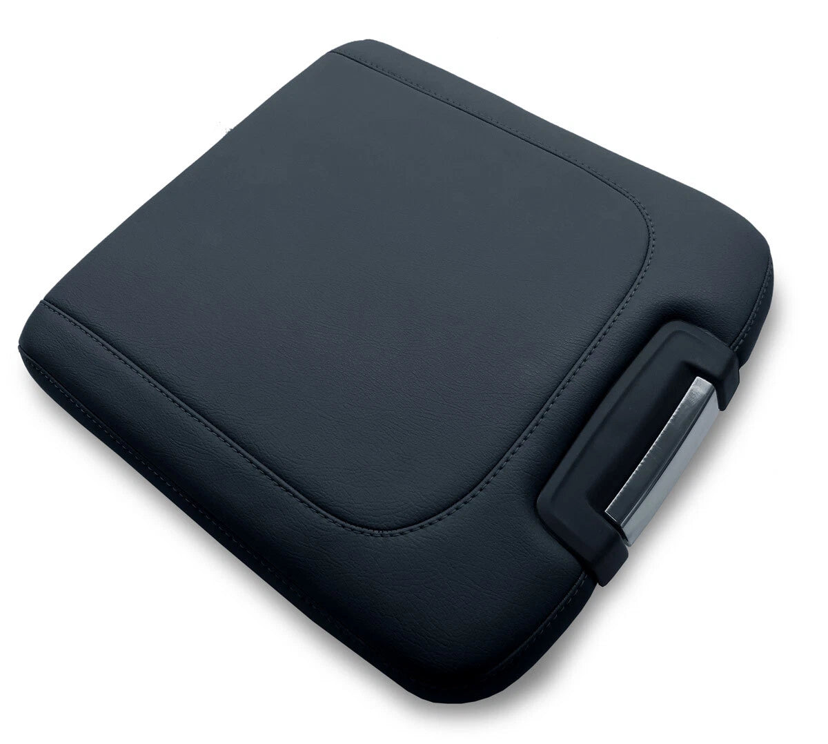 Console Lid Armrest Cover for Dodge Ram (2013–2018) Black PVC Leather