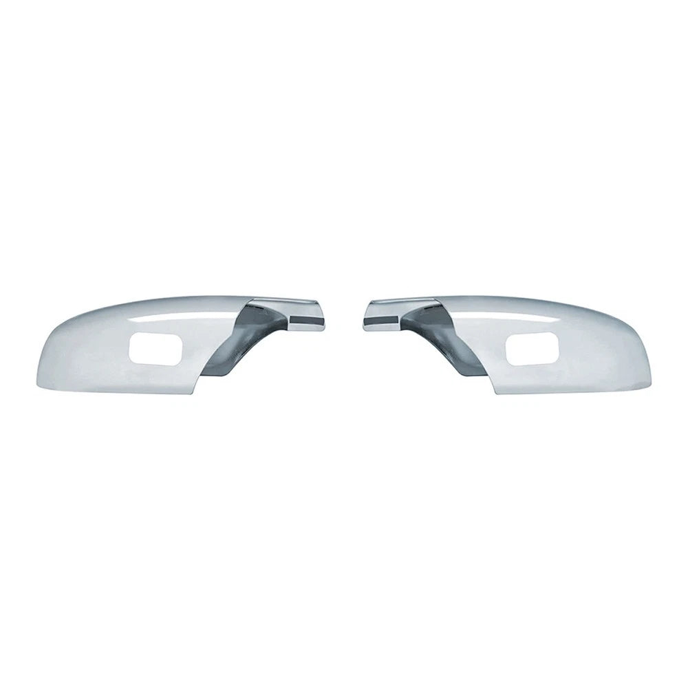 Mirror Covers with Puddle Cutout for 2007-2013 Chevy Avalanche Chrome Full