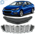 Front Upper and Lower Grille Set for Chevrolet Cruze Sedan (2016–2018)