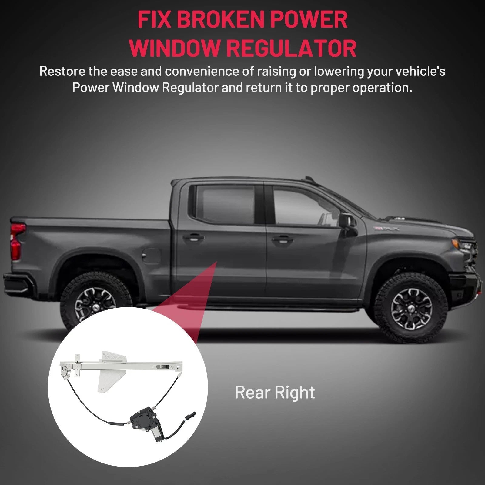 Front Left Power Window Regulator with Motor for Lincoln Navigator (2007–2017)