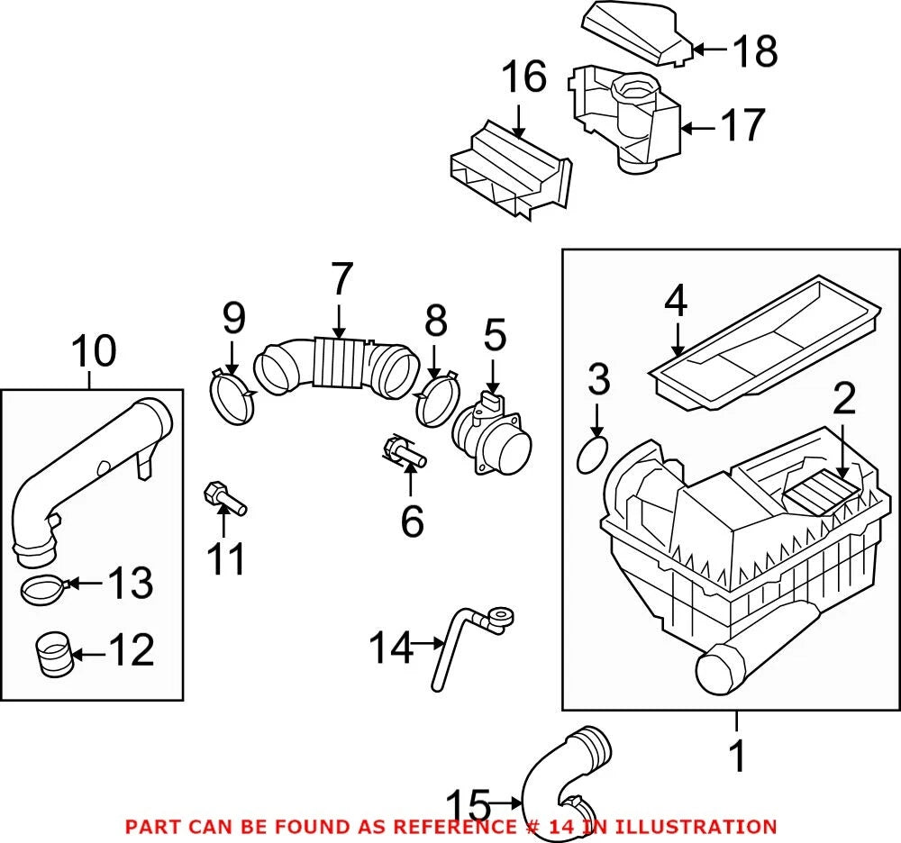 Air Filter Housing Plug 1K0129637D for Audi