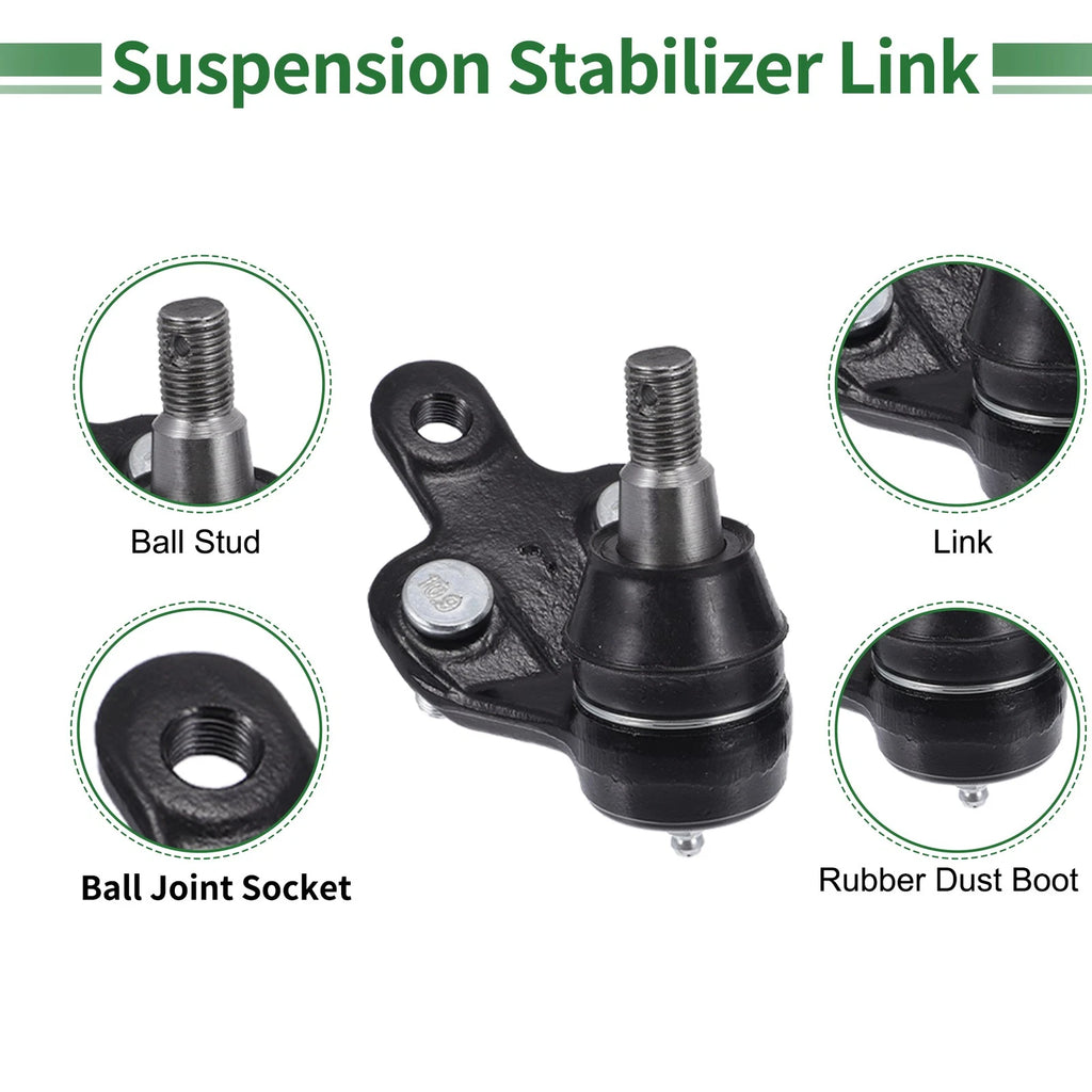 Set of 4 Front Suspension Kit Sway Bar Link Ball Joint for Toyota Sienna  No.K90346