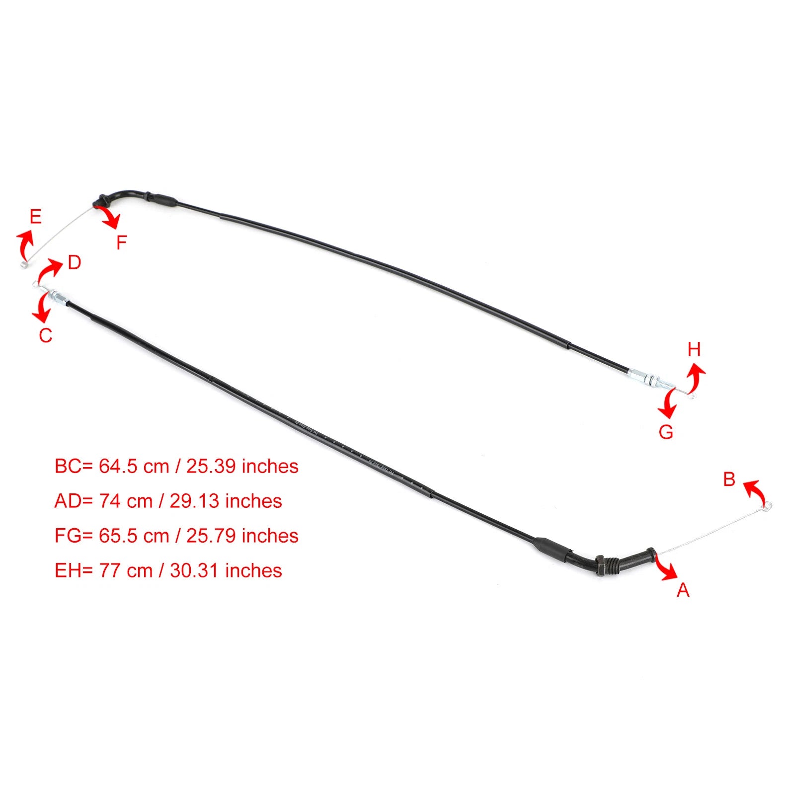 Throttle Cable for Honda CBR600RR CBR600RA (2007–2021) 17910-MFJ-D00