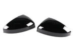 Gloss Black Side Wing Mirror Caps w Lane Assist for Audi TT TTS (2014–2023)