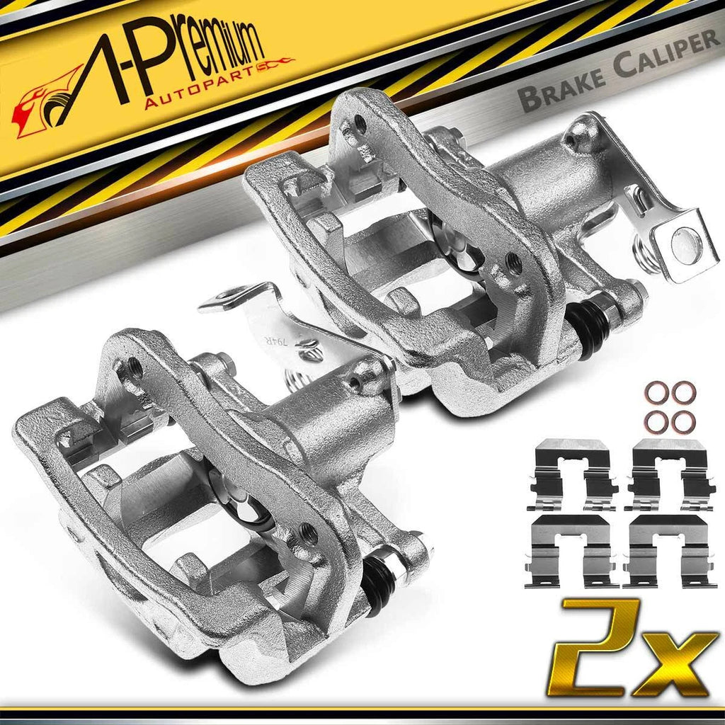 2X Rear Side Disc Brake Calipers with Bracket for Kia Rio (2012–2017)
