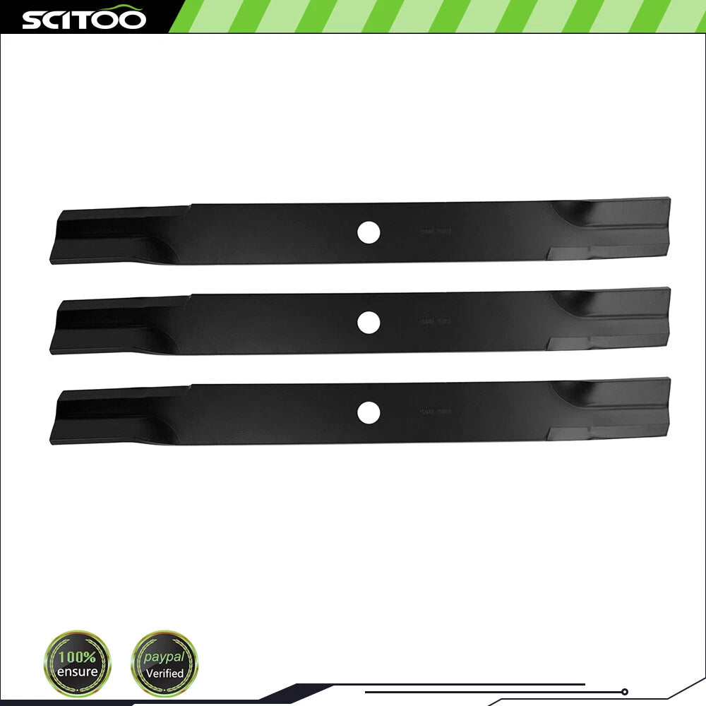 3 Mower Blades for John Deere 72" Deck (AM102401, AM38314, M141786, M80783, M83363)
