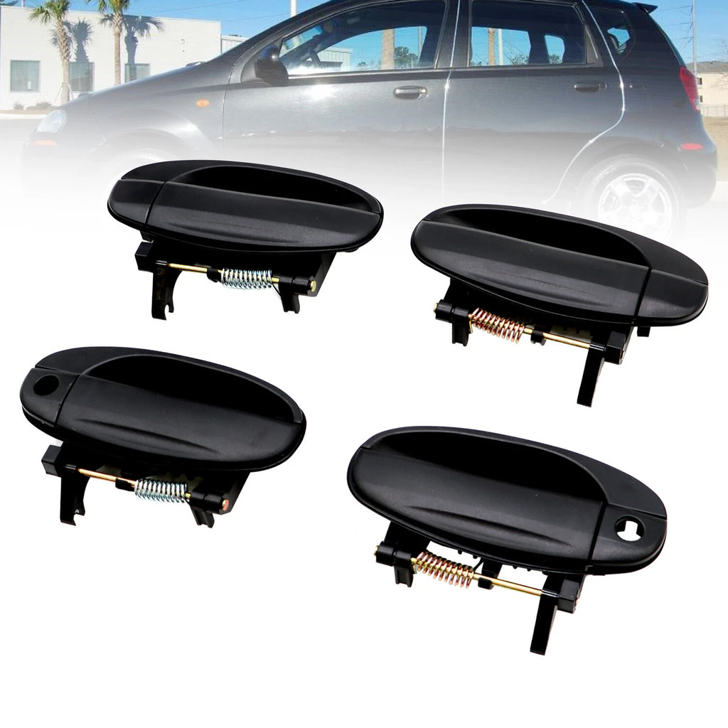 Set of 4 Door Outside Handles for Chevy Aveo (2004–2008)