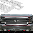 Stainless Chrome Mesh Grille for Chevy Silverado 1500 (2019-2022)