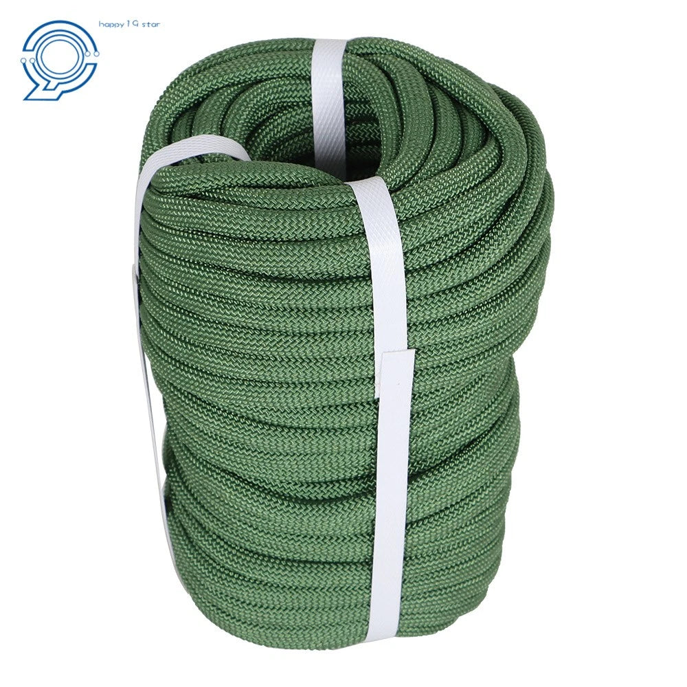 3/8" Braided Polyester Pulling Rope 100' (3520 lbs) Army Green