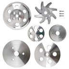 Crankshaft Pulley Kit for Chevy Small Block 283-350 (Aluminum, Triple Groove)