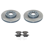 DuraGo Front Rotors & Bosch QuietCast Disc Brake Pad Kit for A3 Jetta (2010–2016)