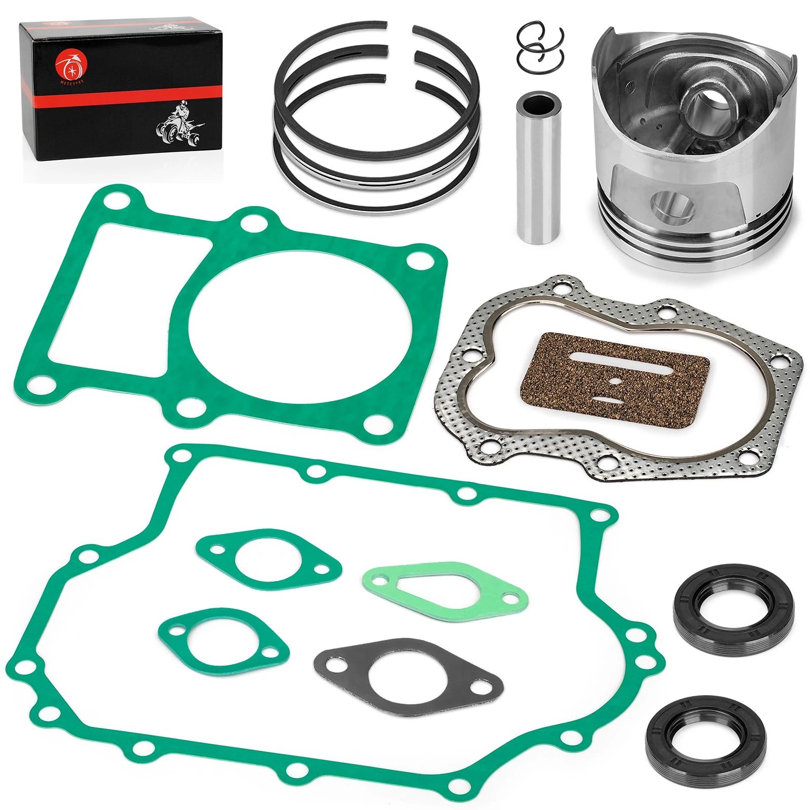 Engine Piston Rings Kit for Club Car Gas Golf Cart KF82 341cc (1986–1991)