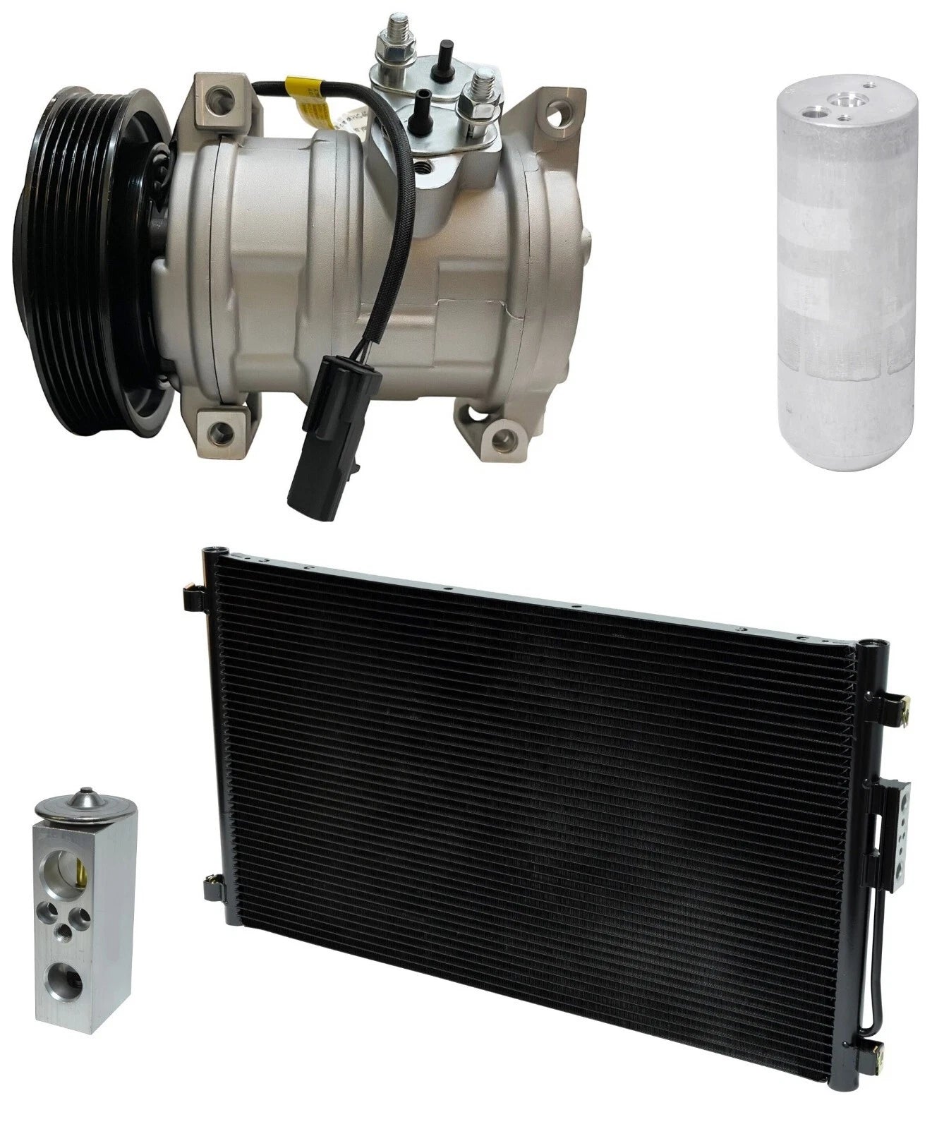 AC Compressor Kit With Condenser for Dodge Caravan 2.4L (2004–2004)