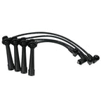 Set of 4 Spark Plug Wires + 4 Spark Plugs for Kia Rio (2001–2005) 1.5L 1.6L