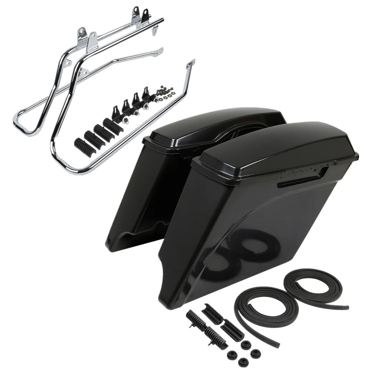 5" Extended Saddlebag Conversion Bracket for Harley Fatboy (1984–2017)
