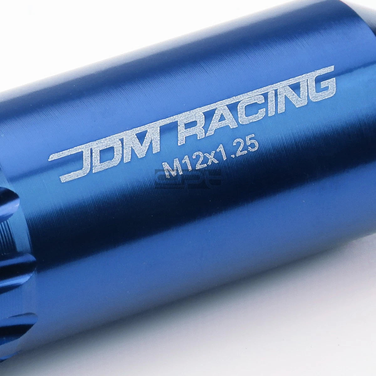 Open-End Aluminum Blue Lug Nuts + Adapter M12x1.25 for Universal (16)