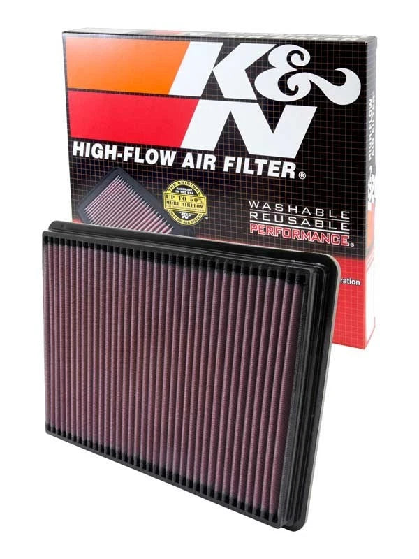 K&N 33-2141-1 Engine Air Filter for Bonneville, Century, LeSabre, Impala, Regal (V6)