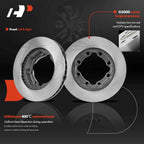 Front Disc Brake Rotor & Ceramic Pads for Dodge Ram 2500 (2003-2010)