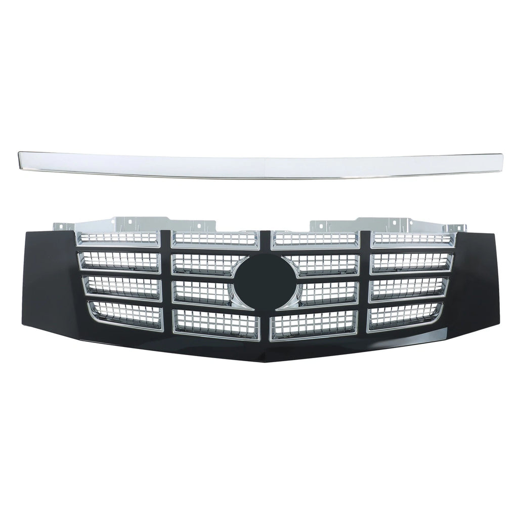 Chrome Grille Assembly with Upper Hood Trim for Cadillac Escalade ESV (2007–2014)