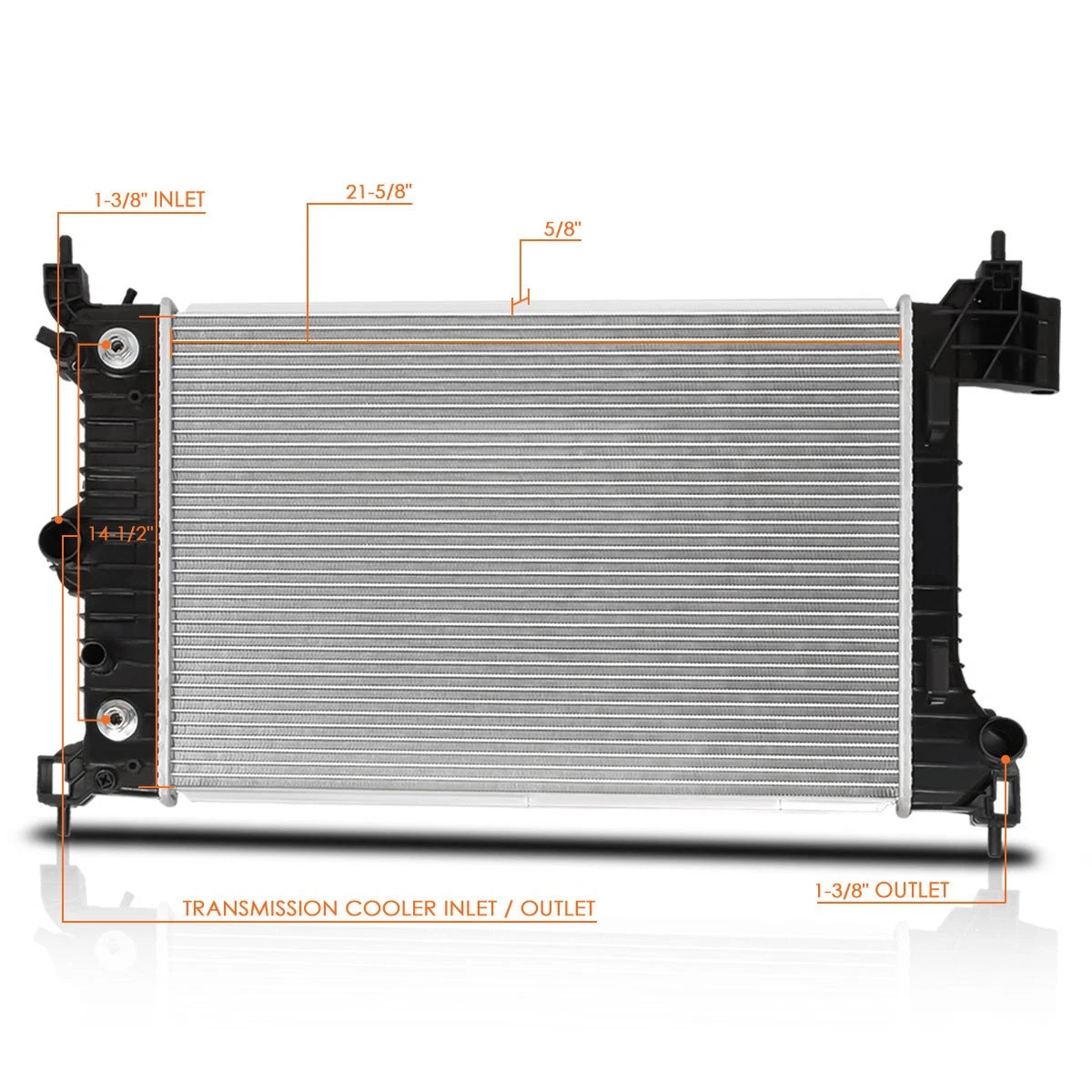 Full Aluminum Core Radiator for Chevy Sonic 2012–2018 1.8L AT/MT DPI-13247
