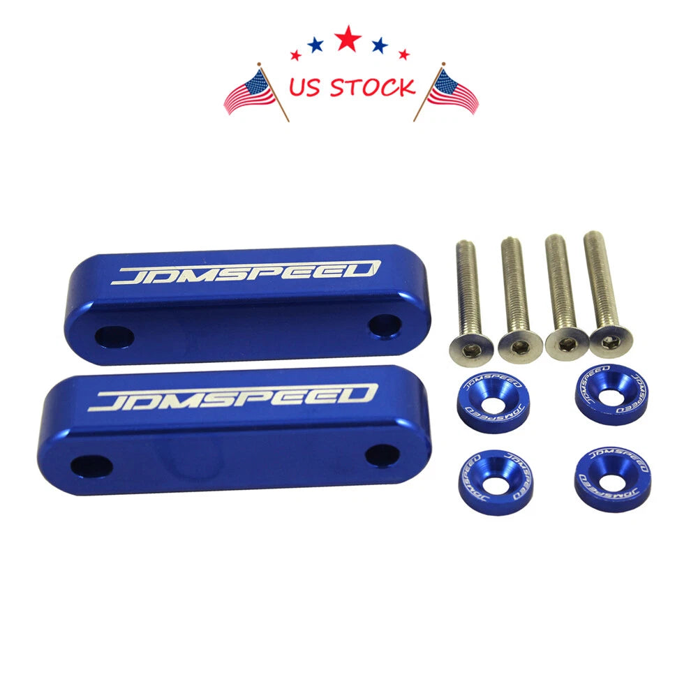 Set of 4 JDM Hood Spacer Risers for Acura Integra (1990–2001) & Honda Civic CRX (1988–2000)