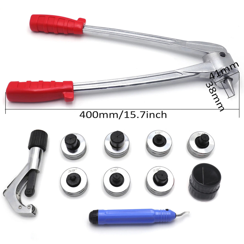 2X Plumbing Pipe Expander Tool Set with 7 Lever HVAC Copper Heads