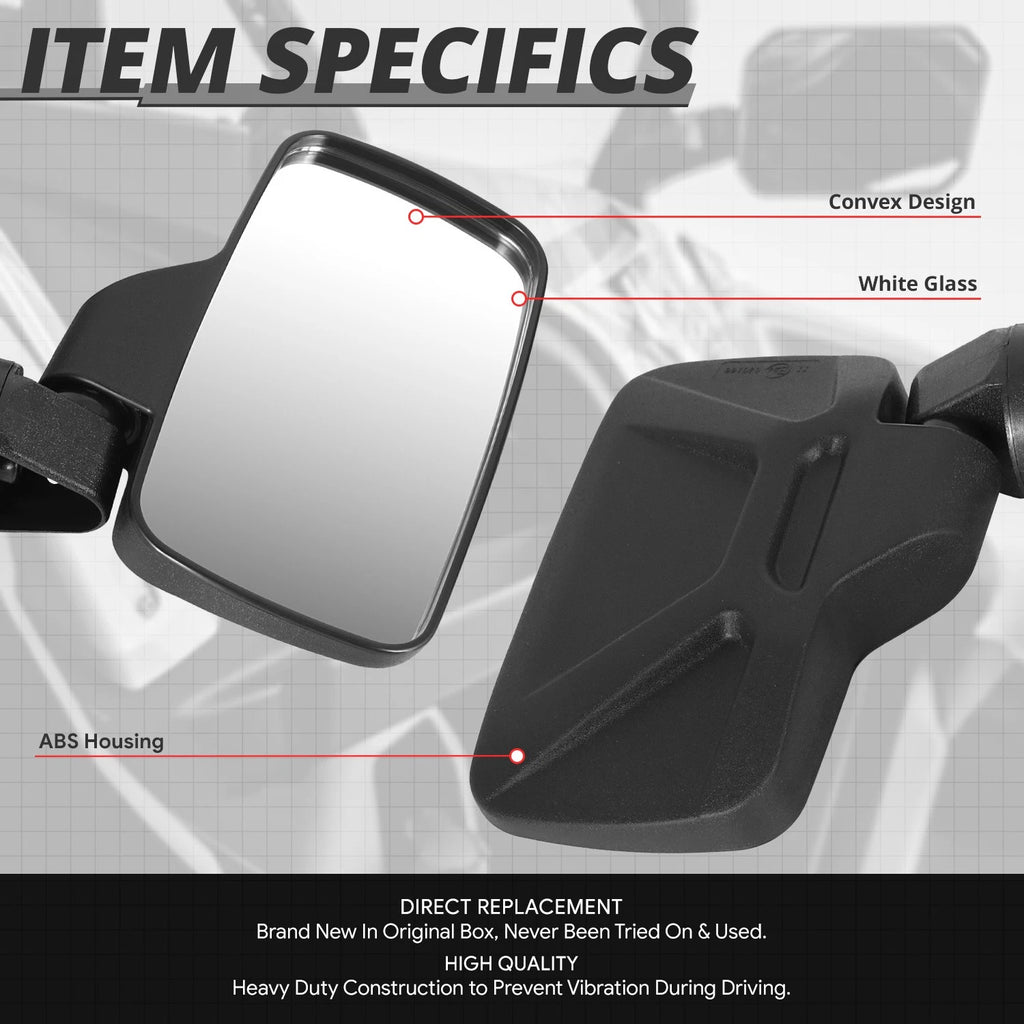 Universal UTV Sideview Mirror Clamp for Roll Cage Bar (1.75/2")