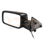 Set of 2 Power Heated Signal Black Exterior Mirrors for Dodge Ram (2009–2015)