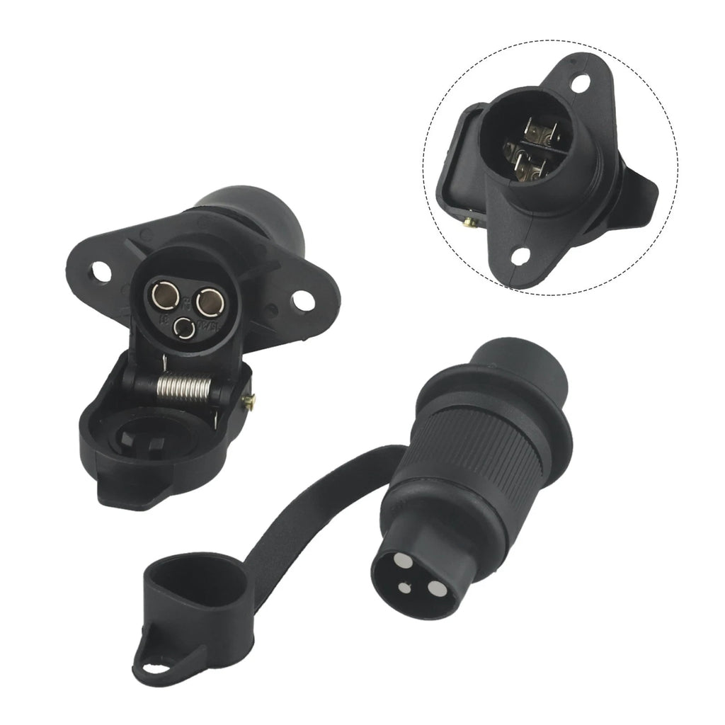 12V Socket Trailer Adapter Power Cord Connector for Boats and Trailers