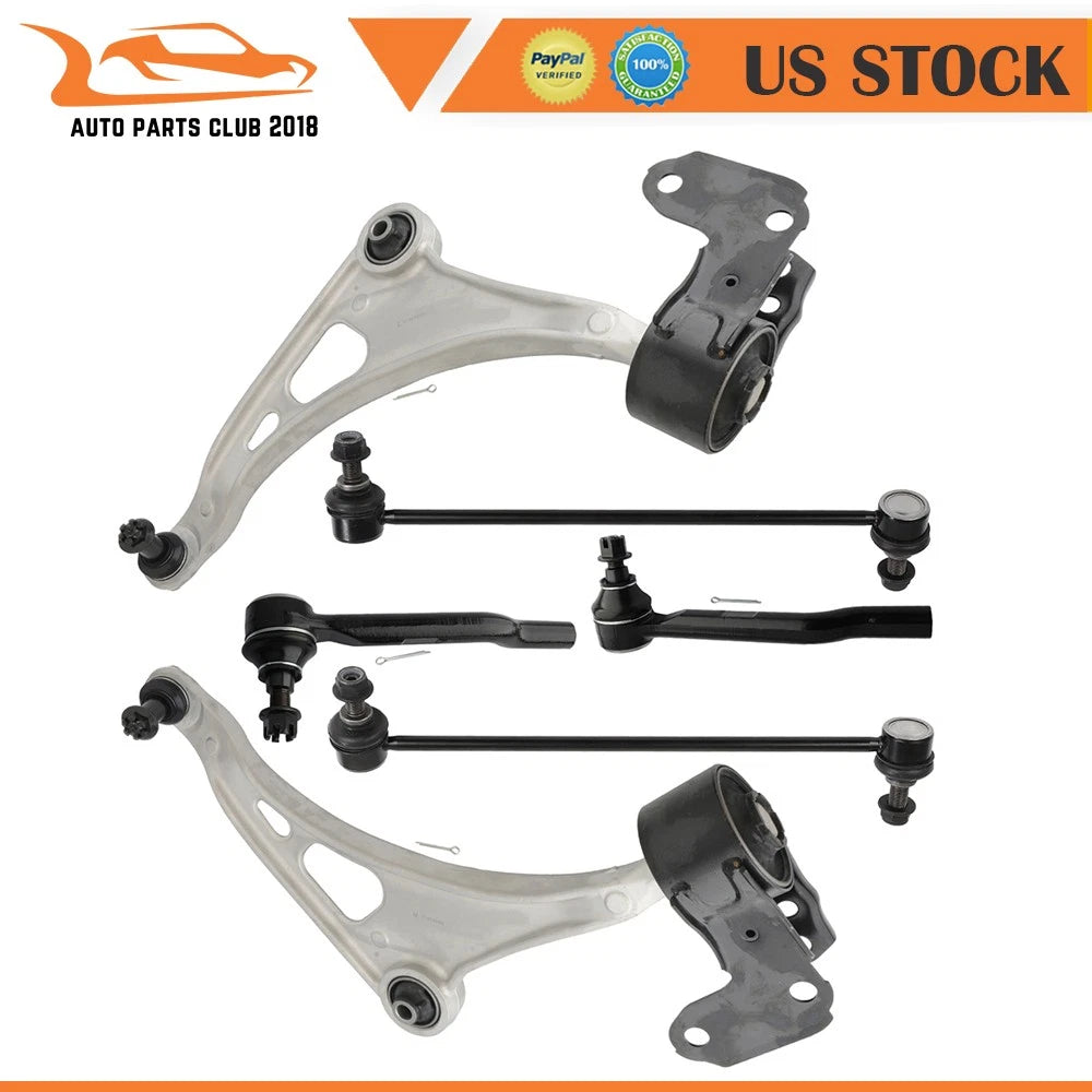 Set of 6 Front Lower Control Arms with Ball Joints for Honda Pilot (2016–2021)