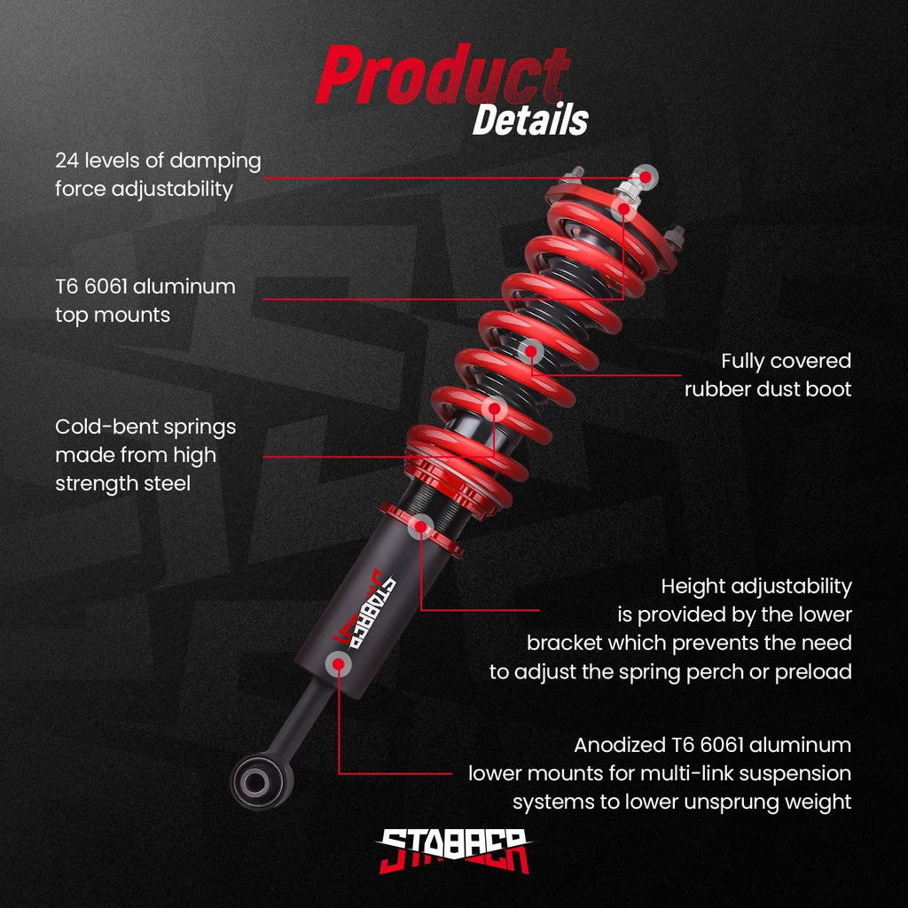 Adjustable Coilover Suspension Kit for Lexus IS300 (2000-2005)