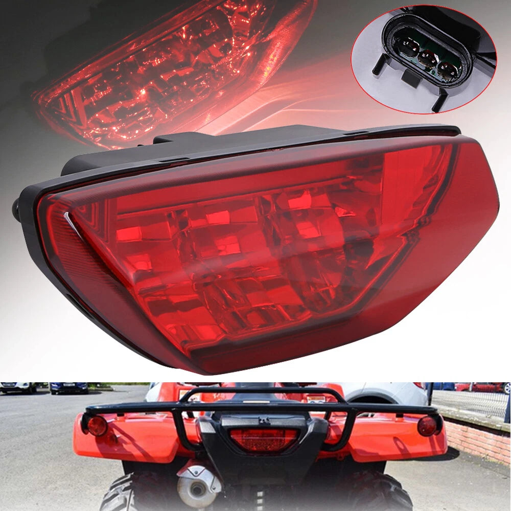 Red LED Tail Light Brake Lamp for Honda TRX 250X 250EX 300 400EX 400X 500 700