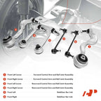 Set of 6 Front Lower Control Arm Sway Bar Links for BMW E90 (2006–2013)
