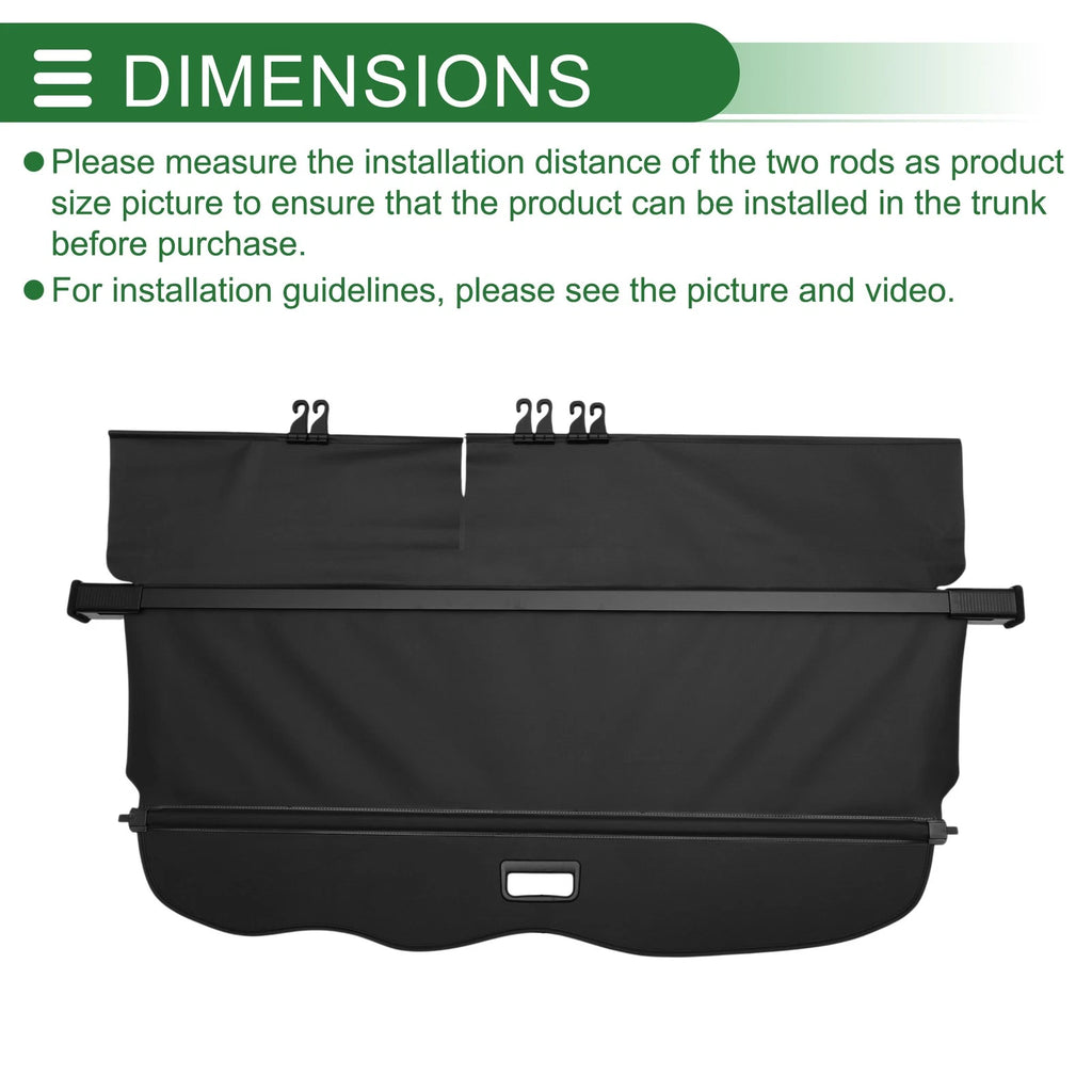 Retractable Cargo Cover for Toyota Land Cruiser Prado J150 (2009–2023)