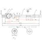 Set of 6 Tie Rods and Ball Joints for Mitsubishi Galant (1994–1999)