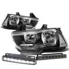 Headlight, Corner & LED Fog Light Set for Dodge Charger (2011–2014)