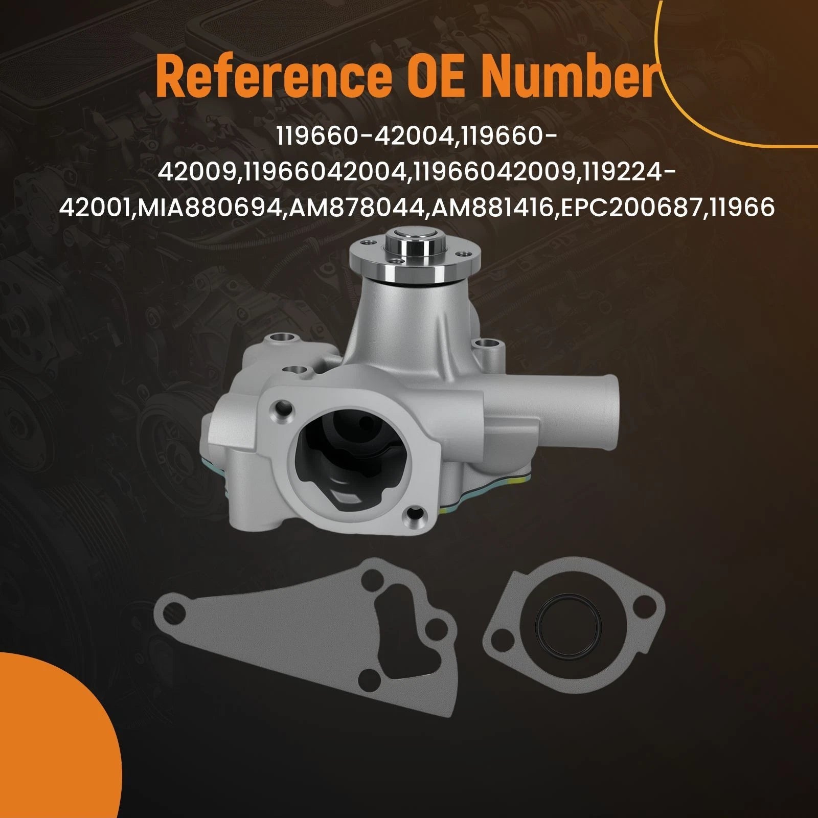 Water Pump for Yanmar 3TNM68 3TNA70 (2011–2011)