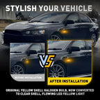 Smoked LED Fender Side Marker Lights for Mitsubishi