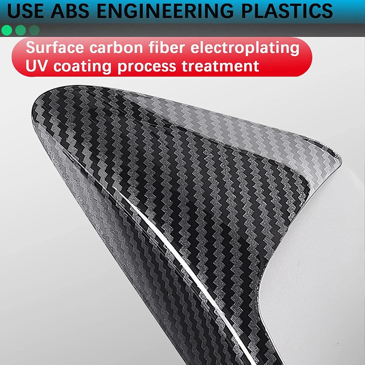 Carbon Fiber Side Fender Camera Vent Cover Trim for Tesla Model 3/Y