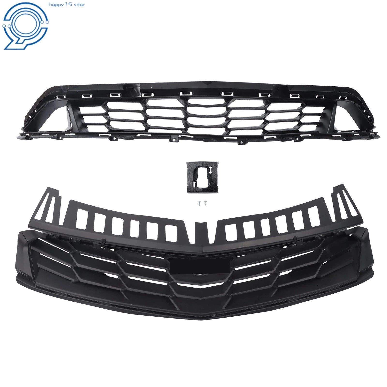 Front Bumper Upper and Lower Grill for Chevrolet Camaro RS (2019-2024)