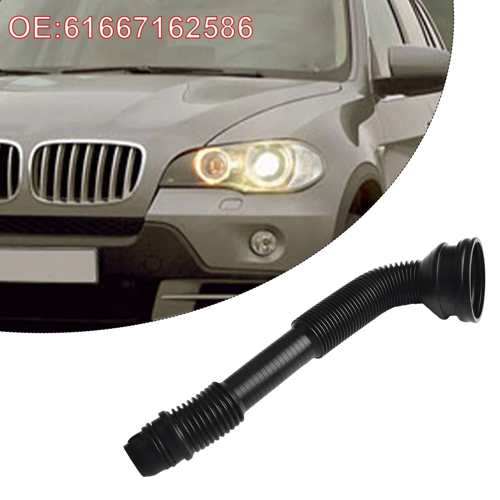 Wiper Washer Filler Hose for BMW X6 Series (2008–2019) OEM 61667162586
