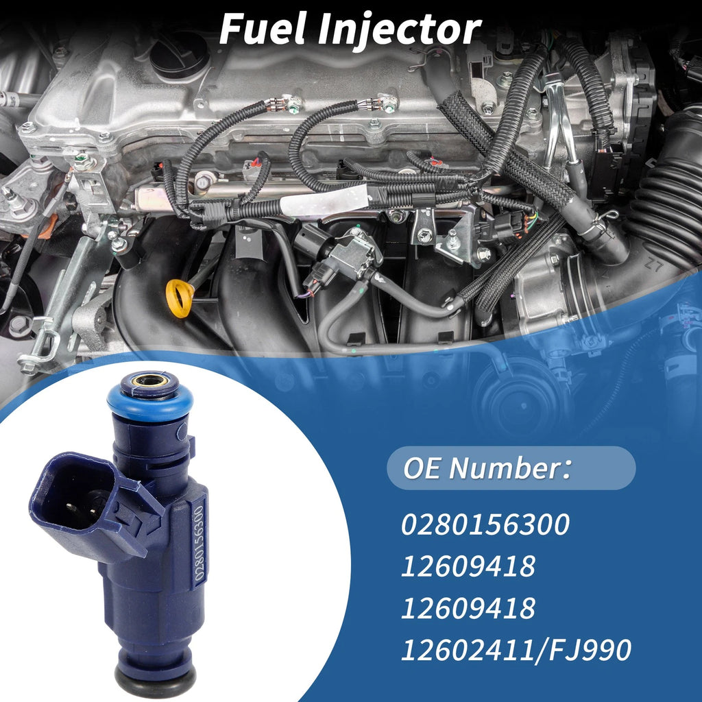 1Pc Fuel Injector No. 0280156300/12609418 for Chevrolet Equinox (2008–2009)