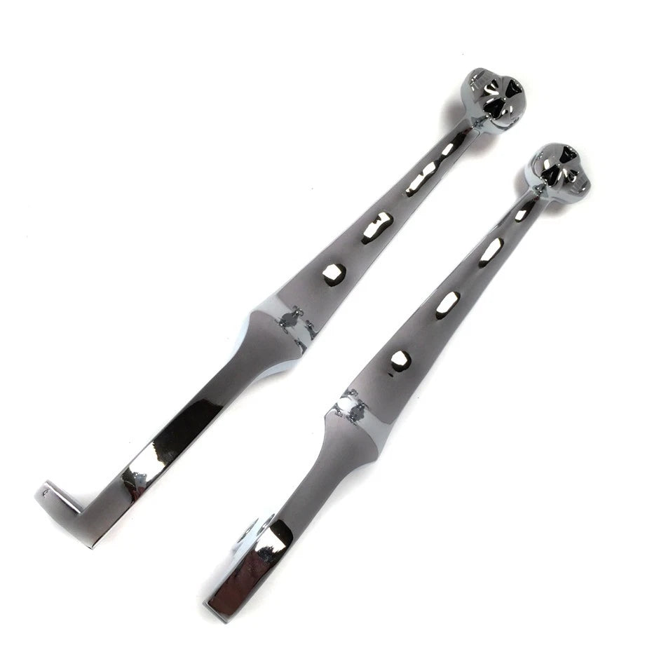 Chromed Brake Clutch Skull Hand Levers for Suzuki Intruder 800 1400 1500