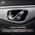 Front Right Interior Door Handle for Kia Rio (2003-2005) Black Plastic
