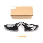 Horn Style Black Side Mirror Cover Caps for BMW X3 G01 X4 G02 (2018–Present)
