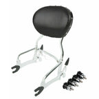 Chrome 12" Sissy Bar Backrest Mount Spools for Indian Springfield (2014–2022)